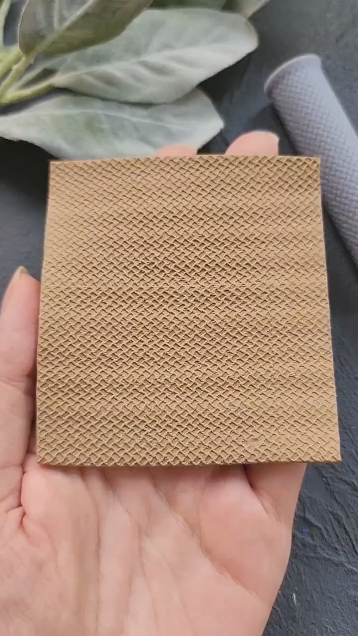 Polymer clay texture roller clay stamp 3D printed embossing