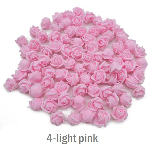 Foam roses flowers 2 cm 100 pcs - Luxy Kraft