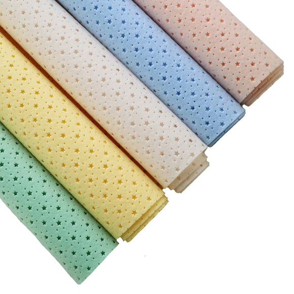 Felt perforated (punched) 1.2 mm pastel colors 20x26 cm - Luxy Kraft