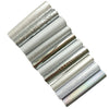 SILVER COLORS SYNTHETIC LEATHER FAUX LEATHER FABRIC 20X22 CM 10 PCS SET - Luxy Kraft