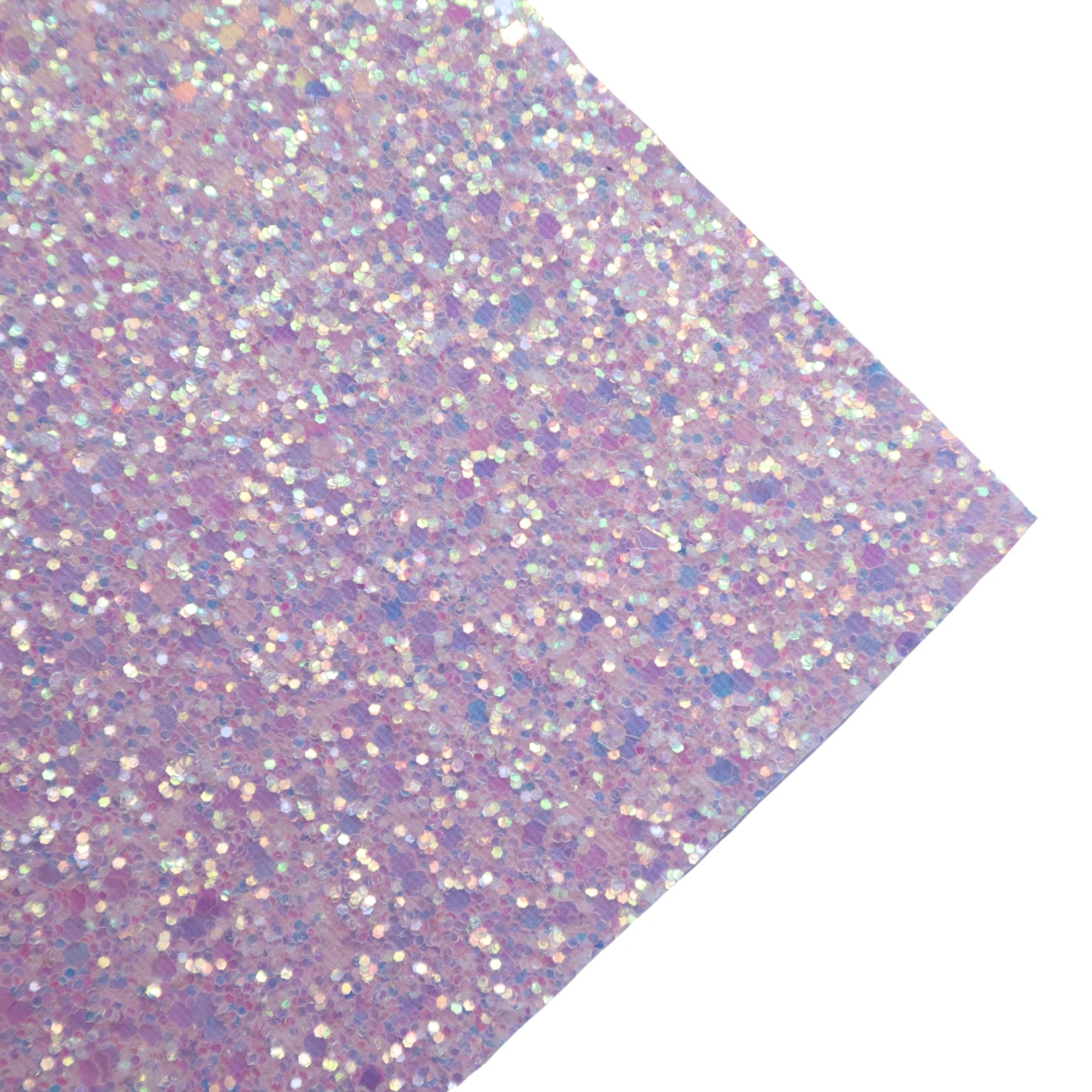 CHUNKY GLITTER FABRIC BABY PINK (FAUX LEATHER) 1 PCS - Luxy Kraft