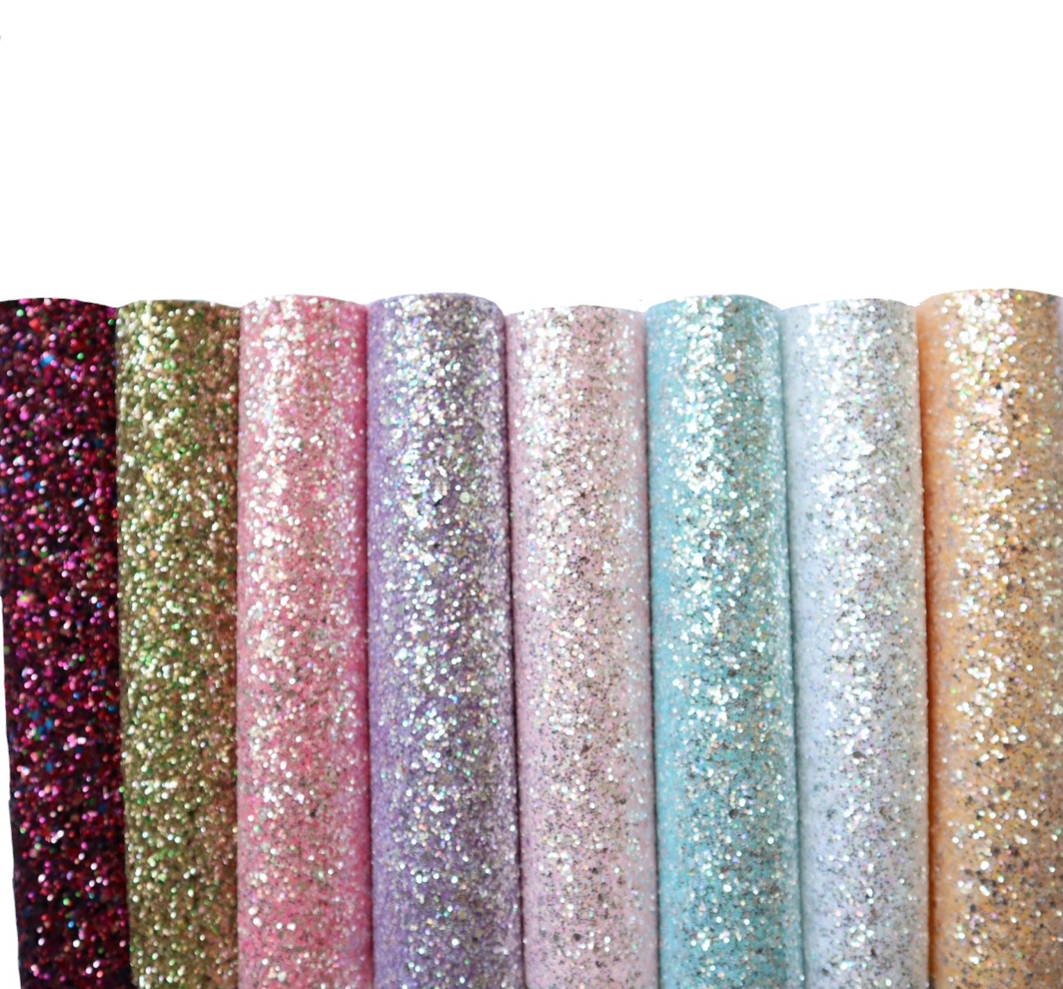 CHUNKY GLITTER FABRIC LILAC (FAUX LEATHER) 1 PCS - Luxy Kraft