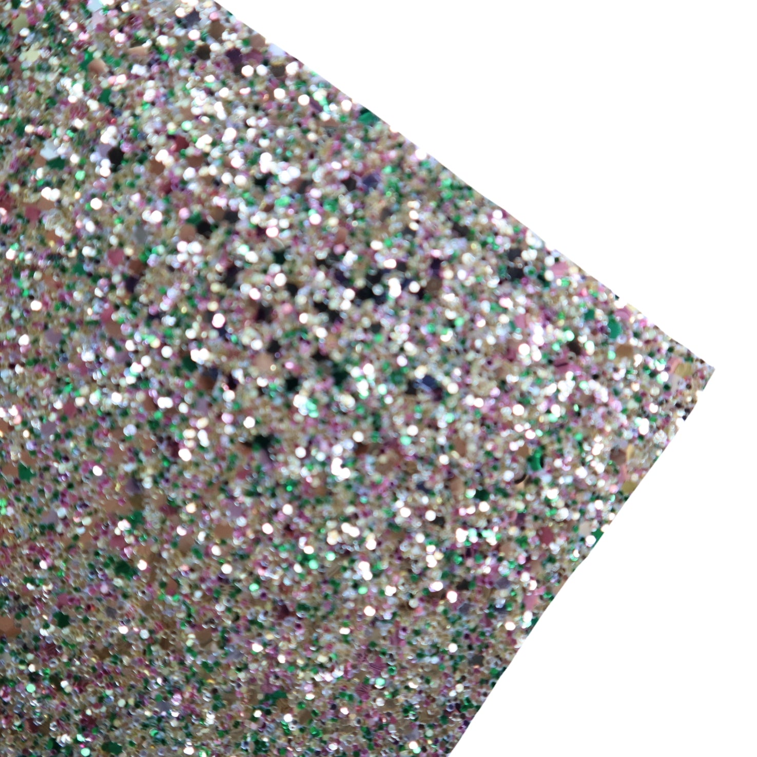 Chunky Glitter 8x10 GOLD and WHITE Metallic Glitter Fabric applied to  Leather 5.5-6oz /2.2-2.4 mm PeggySueAlso® E4355-52