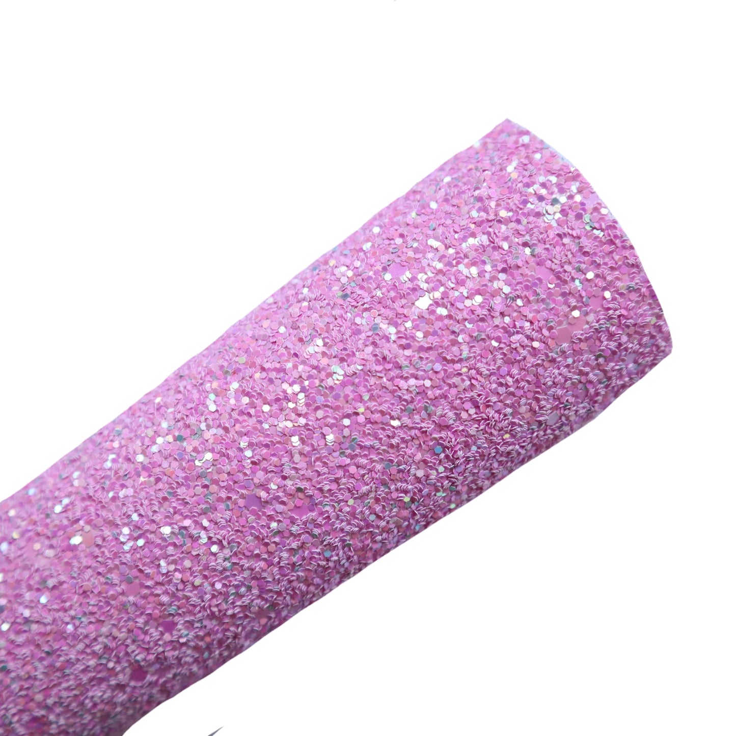 CHUNKY GLITTER FABRIC LIGHT FUCHSIA (FAUX LEATHER) 1 PCS - Luxy Kraft