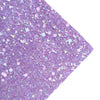 CHUNKY GLITTER FABRIC LILAC "GEOMETRY" (FAUX LEATHER) 1 PCS - Luxy Kraft