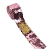 Two colors Reversible Sequin Scales Ribbon 7.5 cm/45 cm - Luxy Kraft