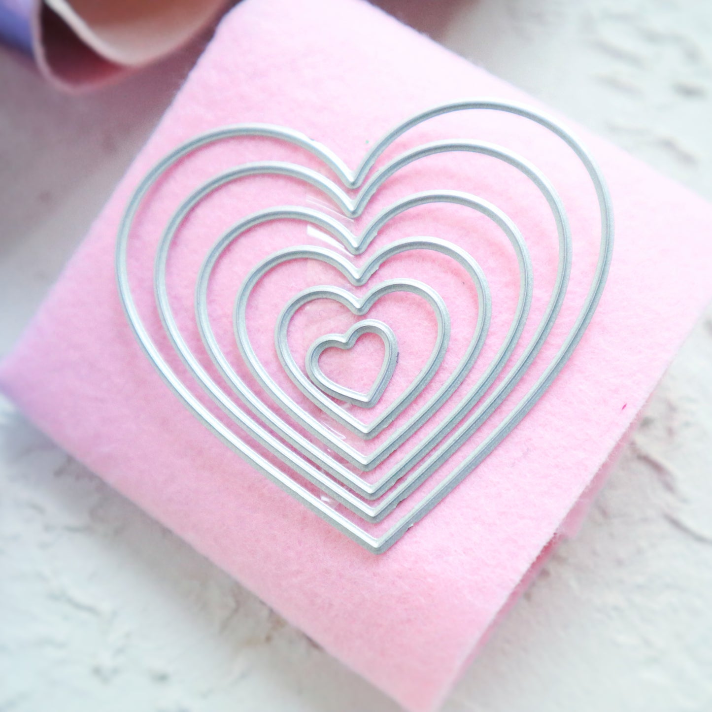 HEART CUTTING DIES 6 PCS SET 1-6 CM - Luxy Kraft