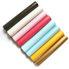 GLOSSY FISH SCALES SYNTHETIC LEATHER FAUX LEATHER FABRIC 20X22 CM 8 PCS SET - Luxy Kraft