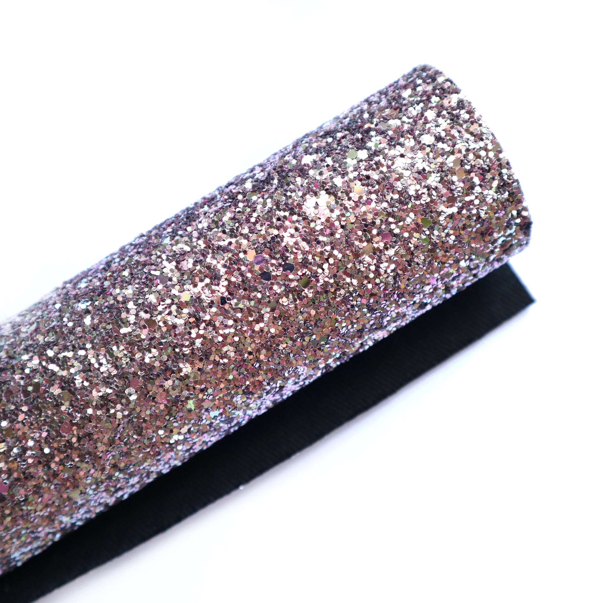 CHUNKY GLITTER FABRIC ROSE GOLD (FAUX LEATHER) 1 PCS - Luxy Kraft