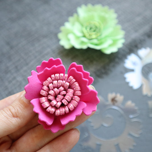FLOWER MAKING PLASTIC TEMPLATES N-15 SET OF 3 PCS - Luxy Kraft