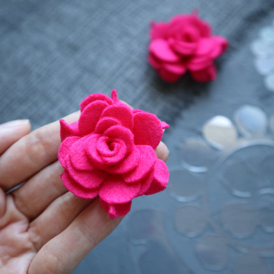 FLOWER MAKING PLASTIC TEMPLATES N-14 SET OF 2 PCS - Luxy Kraft