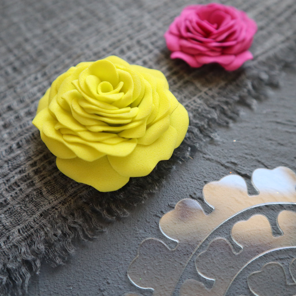 FLOWER MAKING PLASTIC TEMPLATES N-16 SET OF 2 PCS - Luxy Kraft