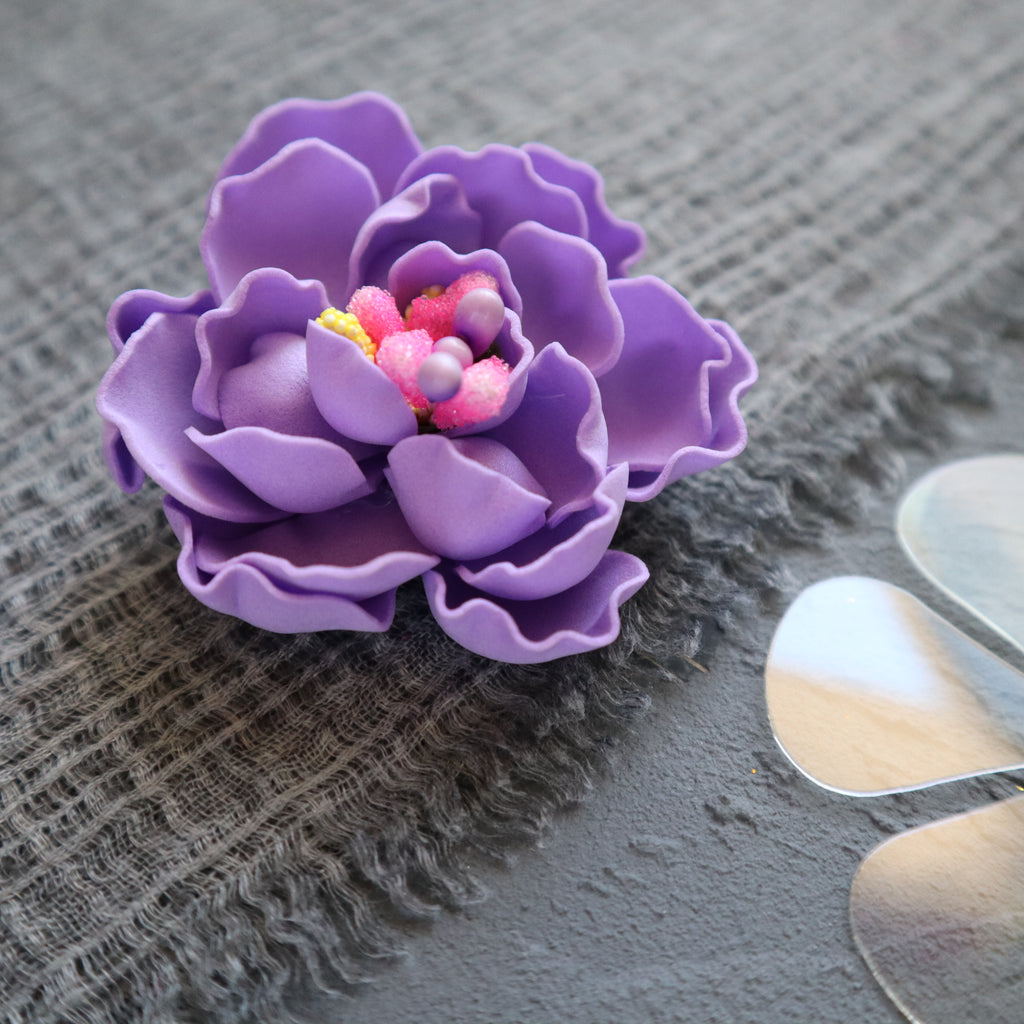 FLOWER MAKING PLASTIC TEMPLATES N-8 SET OF 4 PCS - Luxy Kraft