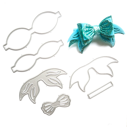 3D SEA FIN MERMAID BOW CUTTING DIES - Luxy Kraft