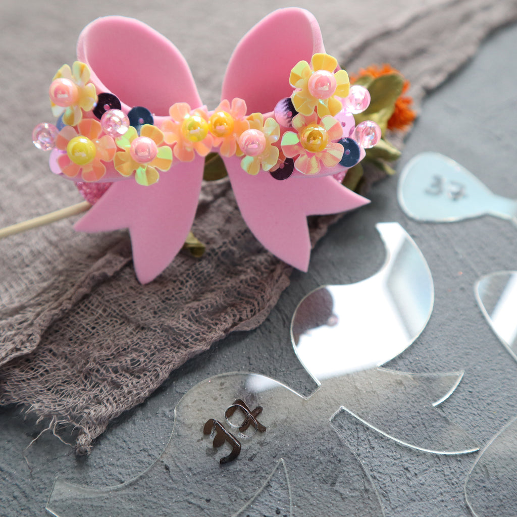BOW MAKING PLASTIC TEMPLATES N-37 SET OF 4 PCS - Luxy Kraft
