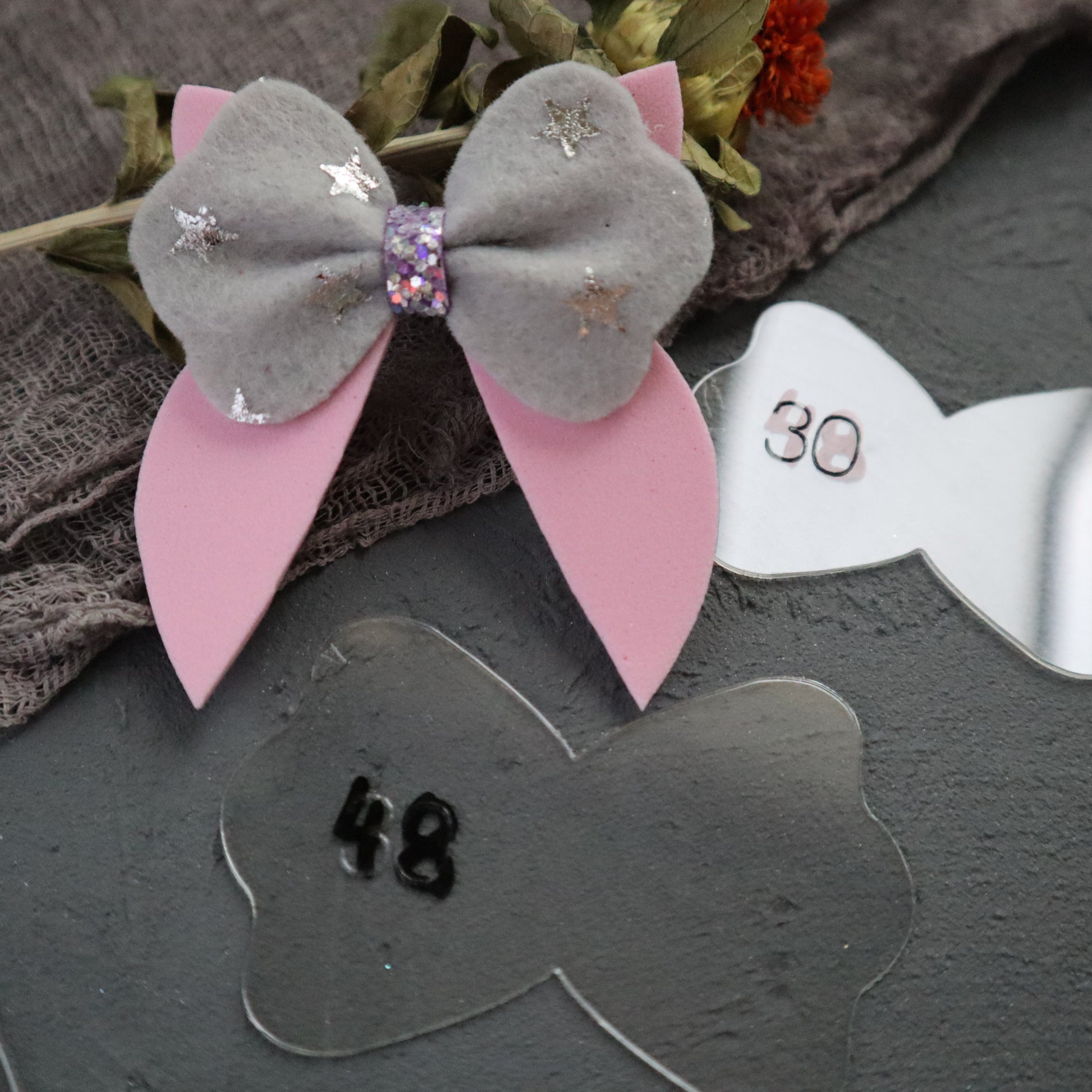 BOW MAKING PLASTIC TEMPLATES N-49 SET OF 3 PCS - Luxy Kraft