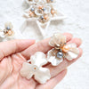 SHELL PEARL BUTTON FOR BOW HAIR ACCESSORIES AND SCRAPBOOKING DECORATION 1 PCS - Luxy Kraft