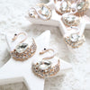 CRYSTAL SWAN BUTTON FOR BOW HAIR ACCESSORIES AND SCRAPBOOKING DECORATION 1 PCS - Luxy Kraft