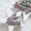 Chunky Glitter Bunny Rabbit patches 5x4 cm 4 pcs - Luxy Kraft