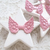 Glitter angel wings patches 5x3.3 cm 10 pcs - Luxy Kraft
