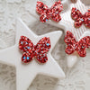 Chunky Glitter Butterfly patches 3.1x2.7 cm 10 pcs - Luxy Kraft