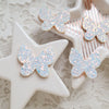 Chunky Glitter Butterfly patches 3.1x2.7 cm 10 pcs - Luxy Kraft