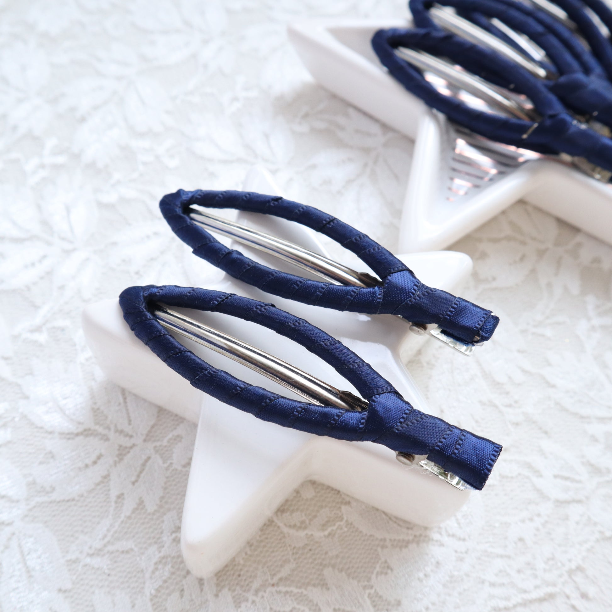 Hair clips alligator no teeth 7.5 cm 10 pcs - Luxy Kraft