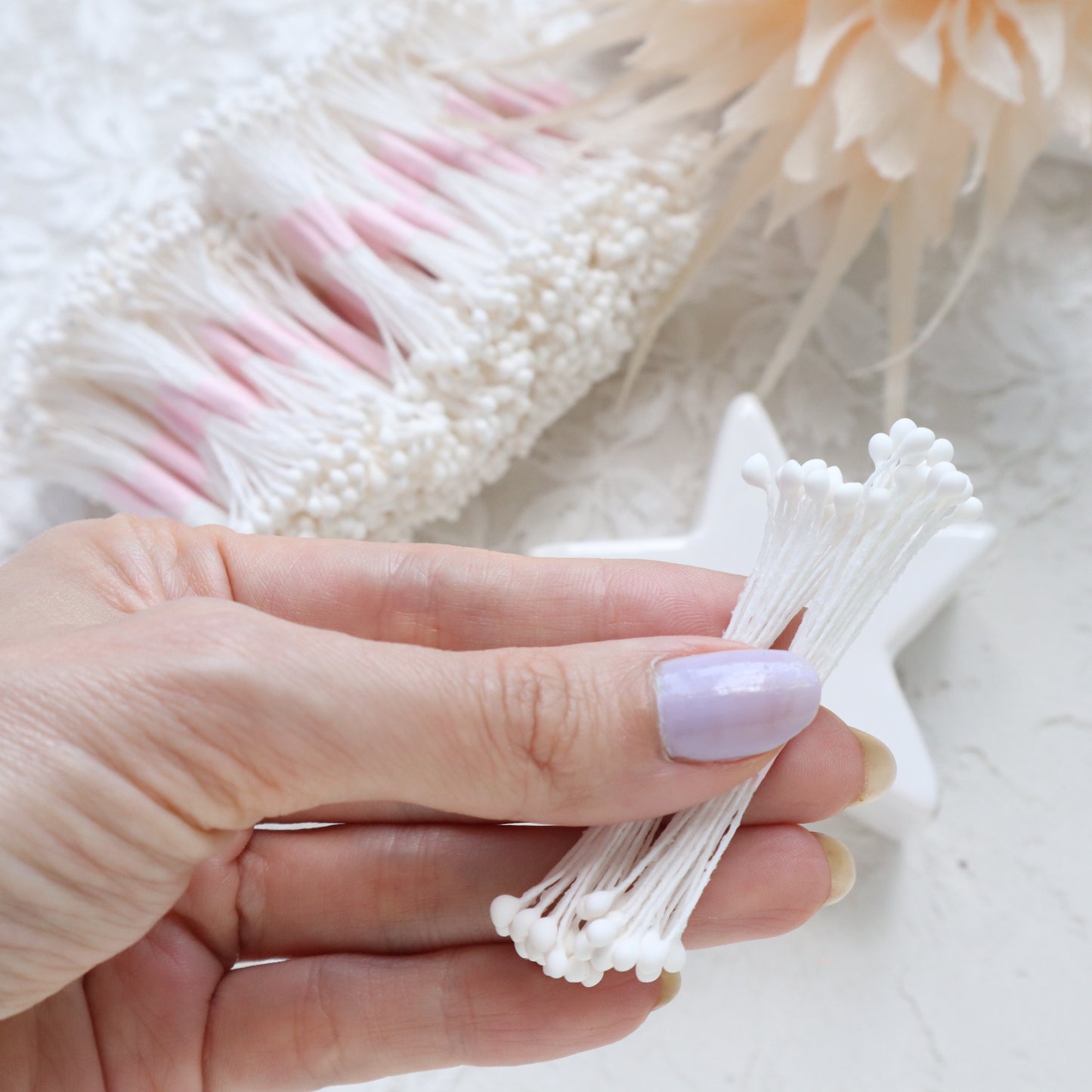 Thai flower stamens 3 mm 2500 pcs (5000 head) - Luxy Kraft