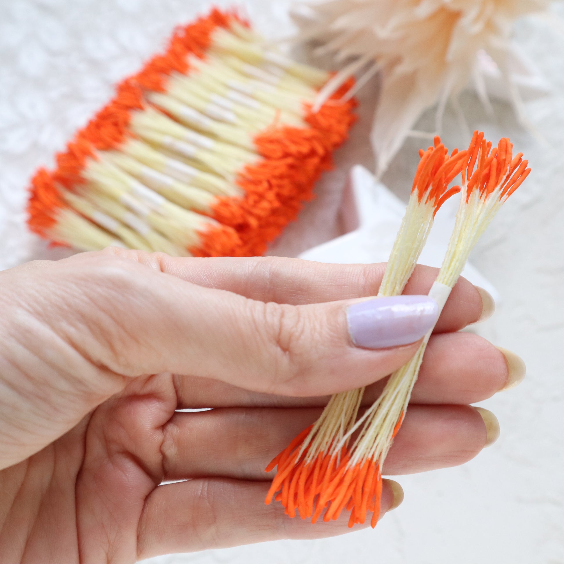 Thai flower stamens 2 mm 2500 pcs (5000 head) - Luxy Kraft