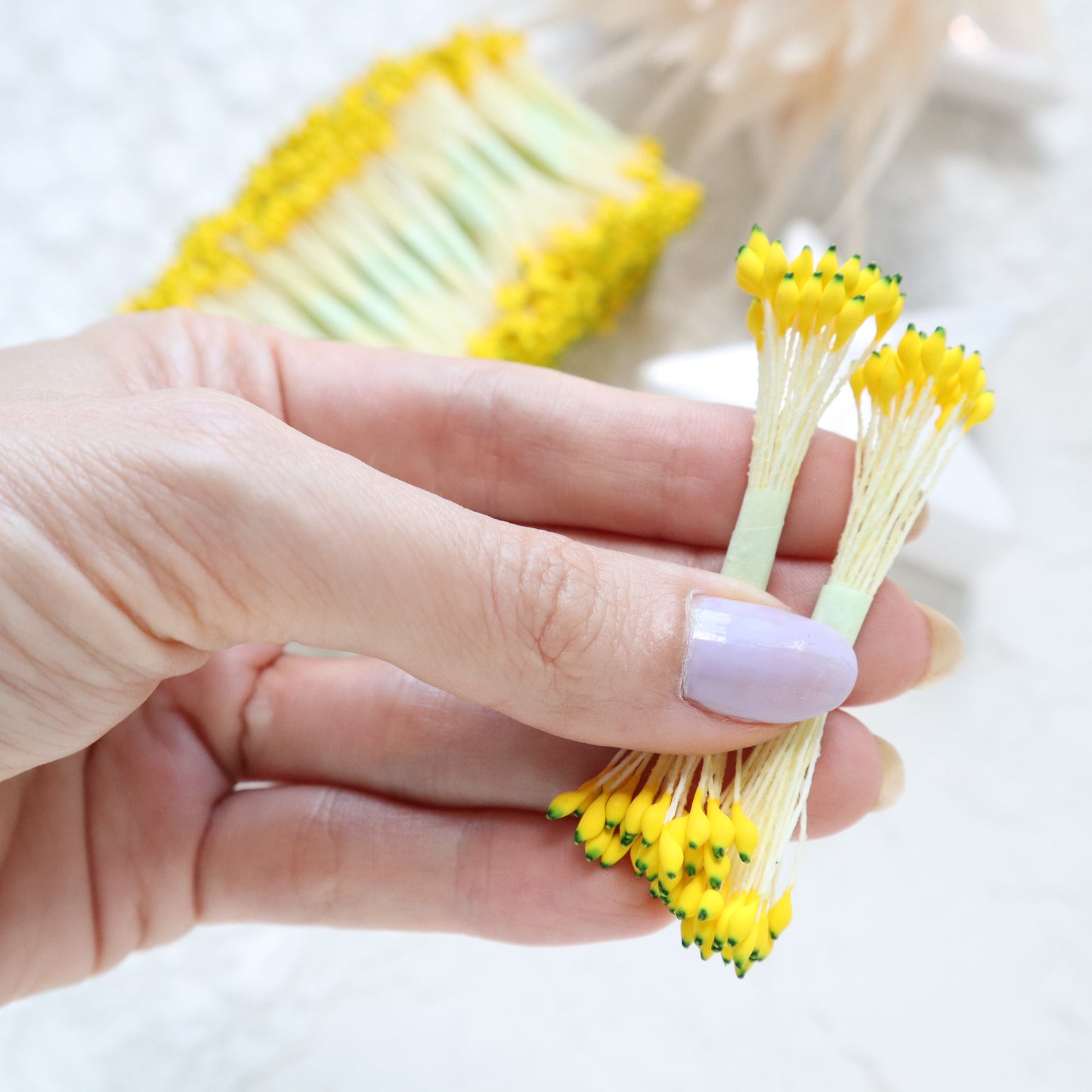 Thai flower stamens 2 mm 2500 pcs (5000 head) - Luxy Kraft