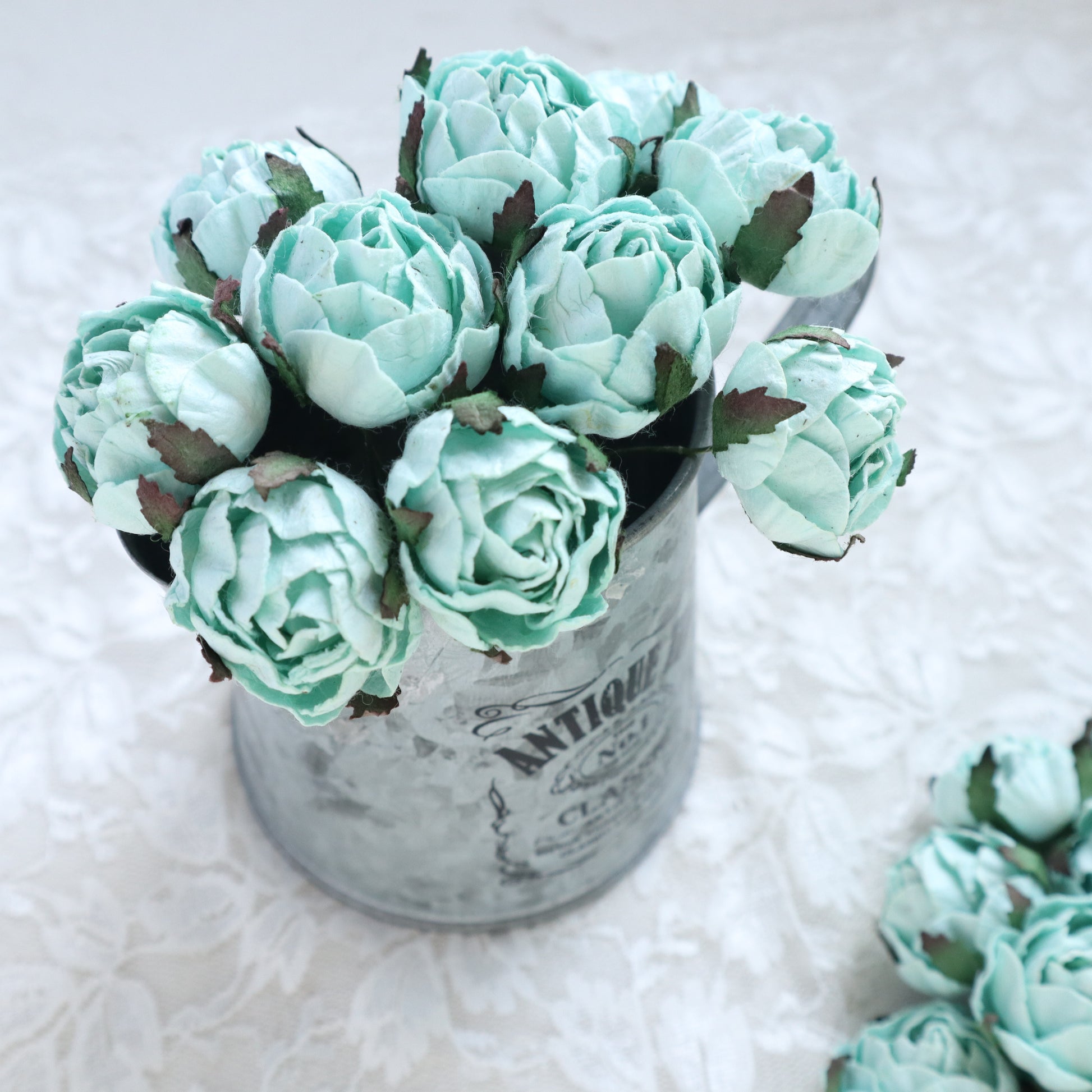 PEONY MULBERRY PAPER FLOWERS 3 CM 5 PCS - Luxy Kraft