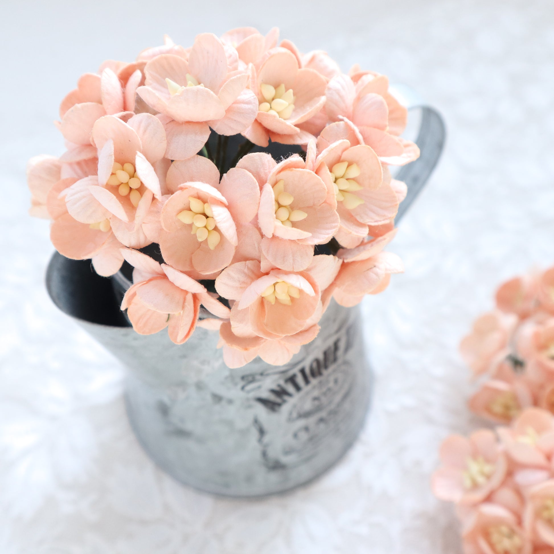 CHERRY BLOSSOM MULBERRY PAPER FLOWERS 2.5 CM 10 PCS - Luxy Kraft