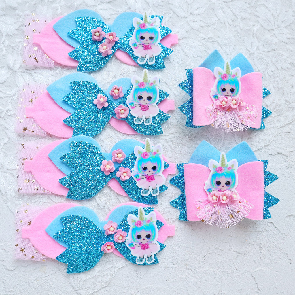 DIY KIT K-3 PRINCESS UNICORN BOW BUNDLE 1 SET - Luxy Kraft