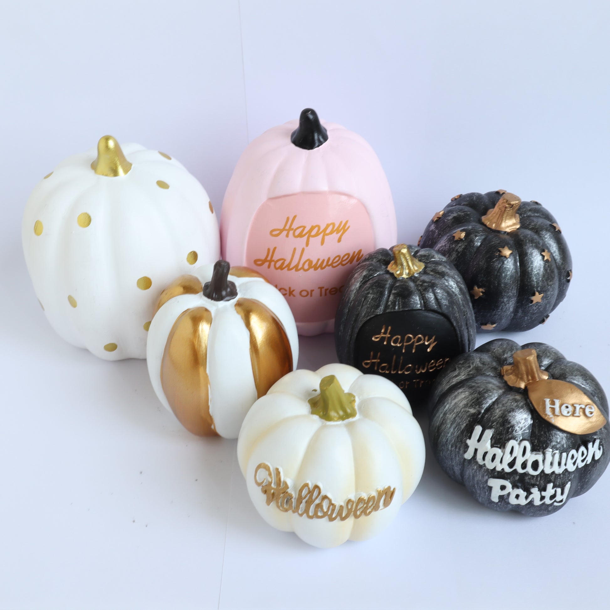 Ceramic Pumpkin Halloween Decoration 1 pcs - Luxy Kraft