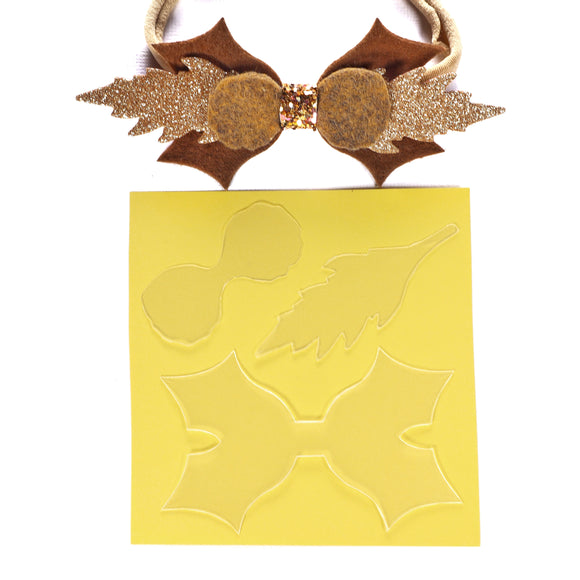 BOW MAKING PLASTIC TEMPLATES N-78 SET OF 3 PCS - Luxy Kraft