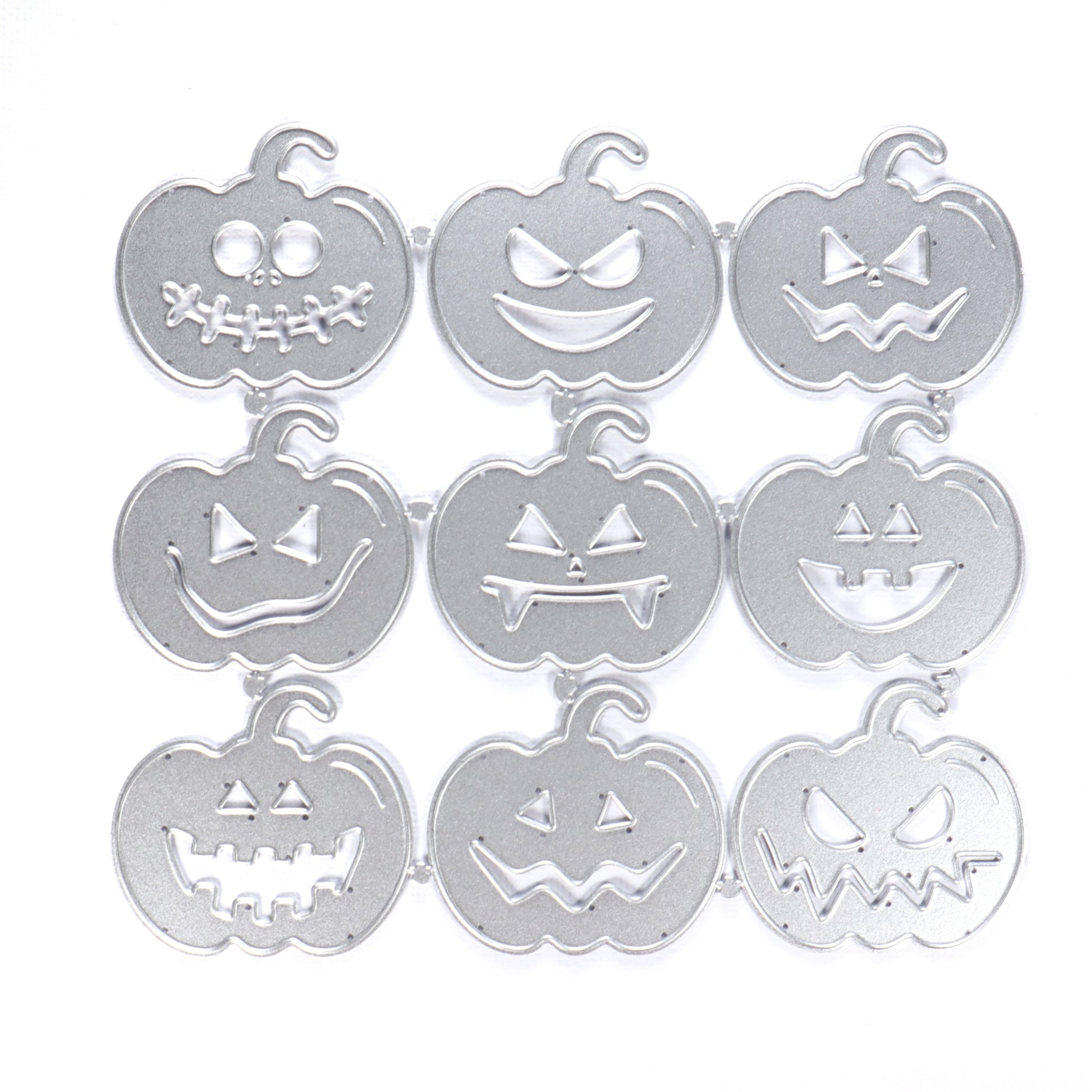 Halloween Pumpkin Metal Cutting Dies Set 9 pcs - Luxy Kraft