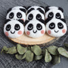 100% Wool needle felt Panda forest animal 4 cm 1 pcs - Luxy Kraft