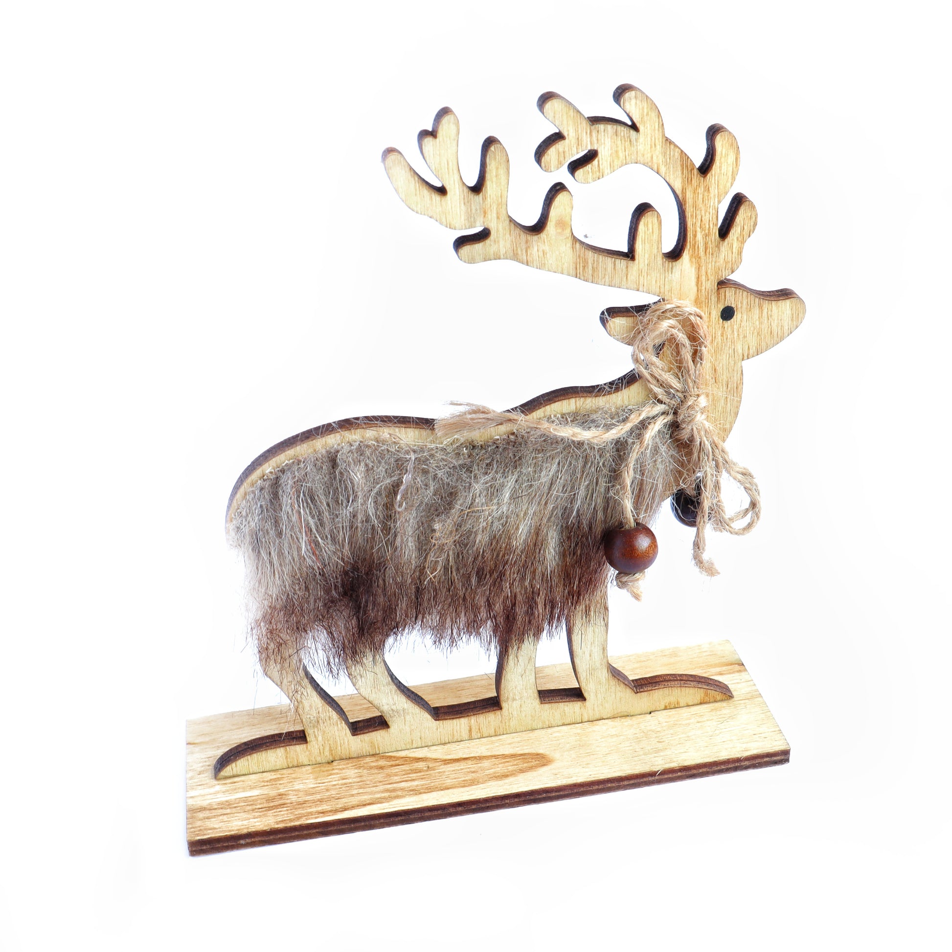 Wood Reindeer, Christmas tree, Snowflake, Christmas Decoration 1 pcs - Luxy Kraft