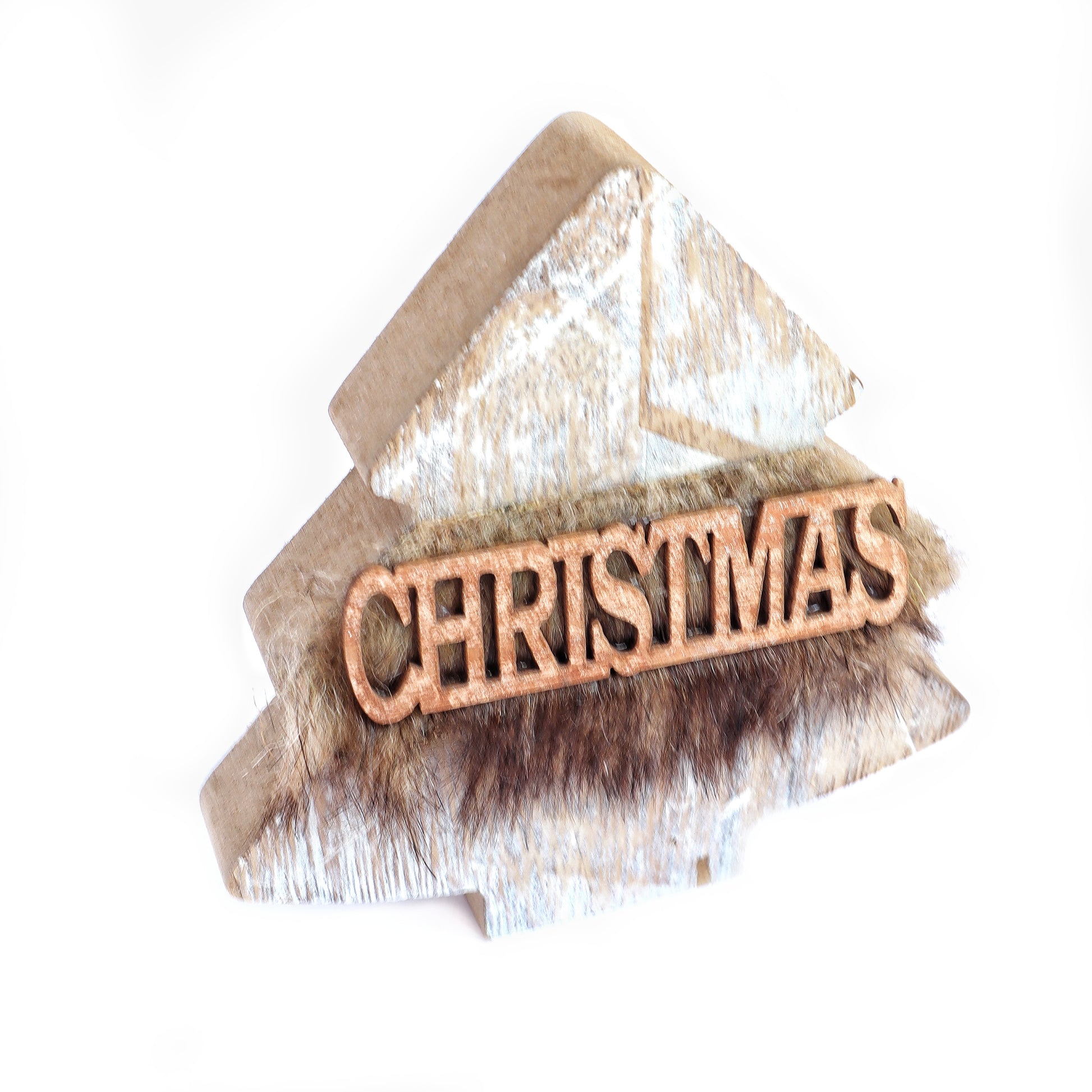 Wood Reindeer, Christmas tree, Snowflake, Christmas Decoration 1 pcs - Luxy Kraft