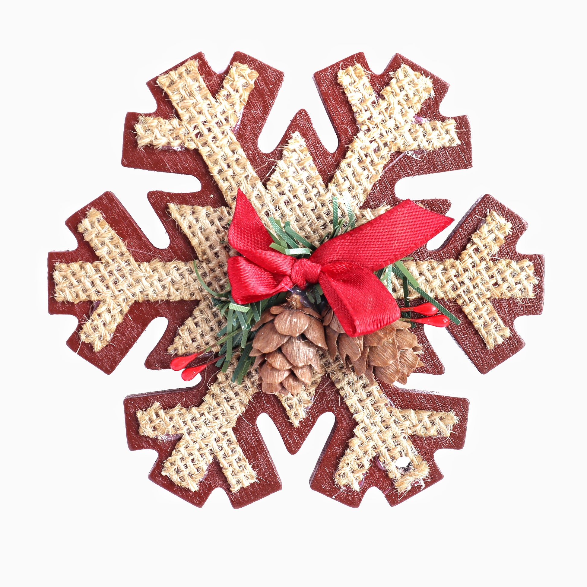 Wood Reindeer, Christmas tree, Snowflake, Christmas Decoration 1 pcs - Luxy Kraft