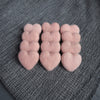 Wool needle felt heart blanks 4.5 cm - Luxy Kraft