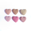 Wool needle felt heart blanks 4.5 cm - Luxy Kraft