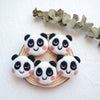 100% Wool needle felt Panda forest animal 4 cm 1 pcs - Luxy Kraft