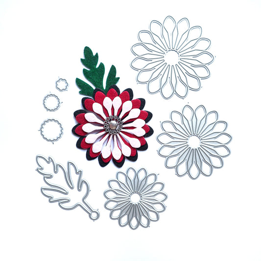 FLOWER CAMOMILE DAHLIA CUTTING DIES - Luxy Kraft
