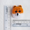 100% Wool needle felt Orange Fox Forest Animals 3.7 cm - Luxy Kraft
