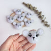 100% Wool needle felt Mouse Forest Animals 4 cm - Luxy Kraft