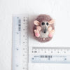 100% Wool needle felt Hedgehog forest animals 4 cm - Luxy Kraft