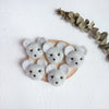 100% Wool needle felt Mouse Forest Animals 4 cm - Luxy Kraft