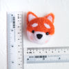 100% Wool needle felt Fox Forest Animals 3.7 cm - Luxy Kraft