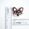 100% Wool needle felt Reindeer Forest Animals 3.7 cm - Luxy Kraft